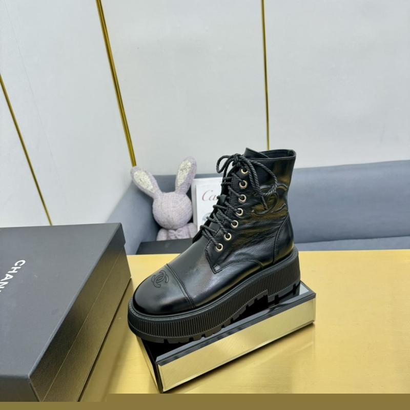 Ch*el leather shoes